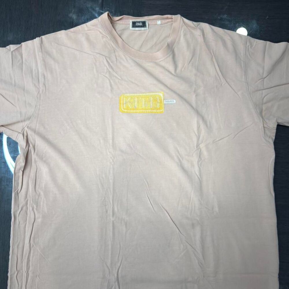 Kith Men's Pink and Tan T-shirt